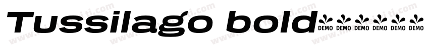 Tussilago bold字体转换